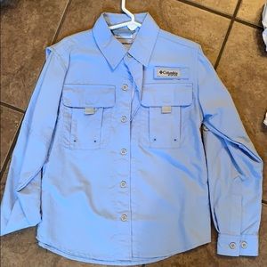 Little boy Columbia shirt size xsmall